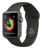 Apple Watch Series 3 // 38мм GPS // Корпус из алюминия цвета «серый космос», спортивный ремешок серого цвета (MR352)