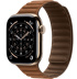 Apple Watch Series 11 // 46мм GPS+Cellular // Корпус из титана золотого цвета, браслет карамельного цвета, с магнитной застежкой