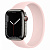 Купить Apple Watch Series 7 // 45мм GPS + Cellular // Корпус из нержавеющей стали графитового цвета, монобраслет цвета «розовый мел»