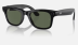 Умные очки Ray-Ban Stories Wayfarer (Черная глянцевая оправа, зеленые линзы)