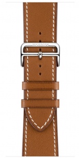 Apple Watch Series 2 Hermès 42мм Корпус из нержавеющей стали, ремешок Simple Tour из кожи Barenia цвета Fauve с раскладывающейся застёжкой