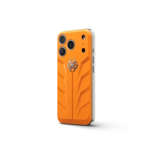 Чехол Golden Concept для iPhone 17 Pro Max, Magnetic Shield, Racing Sport Rubber, Sunset Orange