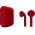 AirPods - беспроводные наушники с Qi - зарядным кейсом Apple (Темный красный, глянец)