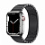 Купить Apple Watch Series 7 // 41мм GPS + Cellular // Корпус из нержавеющей стали серебристого цвета, блочный браслет из нержавеющей стали цвета «чёрный космос»