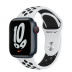 Apple Watch Series 7 // 41мм GPS + Cellular // Корпус из алюминия цвета «тёмная ночь», спортивный ремешок Nike цвета «чистая платина/чёрный» Apple Watch Series 7 // 41мм GPS + Cellular // Корпус из алюминия цвета «тёмная ночь», спортивный ремешок Nike цвета «чистая платина/чёрный»