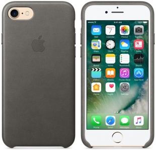 Кожаный чехол для iPhone 7/8, цвет «грозовое небо», оригинальный Apple, оригинальный Apple