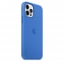 Силиконовый чехол MagSafe для iPhone 12 Pro Max, цвет «Капри»