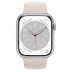 Apple Watch Series 8 // 45мм GPS // Корпус из алюминия серебристого цвета, монобраслет цвета "сияющая звезда"