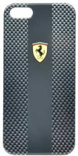 Чехол Ferrari для iPhone 5s HardCarbon-Black