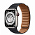 Купить Apple Watch Series 7 // 41мм GPS + Cellular // Корпус из титана, кожаный браслет цвета «тёмная ночь», размер ремешка M/L