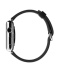 42/44мм Черный кожаный ремешок с классической пряжкой для Apple Watch