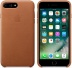 Кожаный чехол для iPhone 7+ (Plus)/8+ (Plus), золотисто-коричневый цвет, оригинальный Apple