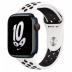 Apple Watch Series 8 // 45мм GPS + Cellular // Корпус из алюминия цвета "темная ночь", спортивный ремешок Nike цвета "чистая платина/чёрный"