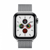 Apple Watch Series 5 // 40мм GPS + Cellular // Корпус из нержавеющей стали цвета «серый космос», миланский сетчатый браслет серебристого цвета