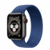Apple Watch Series 6 // 40мм GPS + Cellular // Корпус из титана цвета «черный космос», плетёный монобраслет цвета «Атлантический синий»