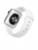 Apple Watch 42 мм, нержавеющая сталь, белый спортивный ремешок