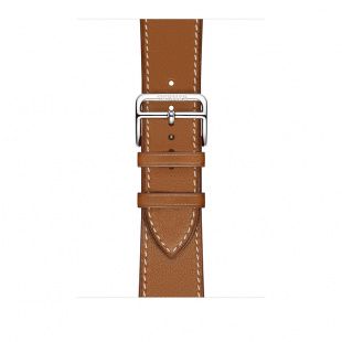Apple Watch Series 5 Hermès // 40мм GPS + Cellular // Корпус из нержавеющей стали, ремешок Single Tour из кожи Swift цвета Fauve