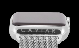 Caviar Apple Watch Classico Milanese Platinum 42mm