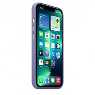 Кожаный чехол MagSafe для iPhone 13 Pro Max, цвет «сиреневая глициния»