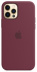 Силиконовый чехол MagSafe для iPhone 12 Pro, сливовый цвет