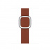Apple Watch Series 8 // 41мм GPS + Cellular // Корпус из нержавеющей стали золотого цвета, ремешок темно-коричневого цвета с современной пряжкой (Modern Buckle), размер ремешка L