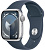 Купить Apple Watch Series 9 // 45мм GPS // Корпус из алюминия серебристого цвета, спортивный ремешок цвета "штормовой синий"