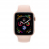 Apple Watch Series 4 // 44мм GPS // Корпус из алюминия золотого цвета, спортивный ремешок цвета «розовый песок» (MU6F2)