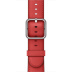 42/44мм Кожаный ремешок красного цвета с классической пряжкой для Apple Watch