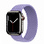 Купить Apple Watch Series 7 // 41мм GPS + Cellular // Корпус из нержавеющей стали графитового цвета, плетёный монобраслет цвета «английская лаванда»