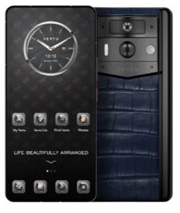 Телефон Vertu METAVERTU 2 Max, 1Tb, черный корпус, Alligator Leather (Navy Blue/Синий)