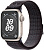 Купить Apple Watch Series 9 // 45мм GPS // Корпус из алюминия цвета "сияющая звезда", спортивный браслет Nike цвета "черный/синий"