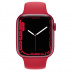 Apple Watch Series 7 // 45мм GPS // Корпус из алюминия цвета (PRODUCT)RED, спортивный ремешок цвета (PRODUCT)RED