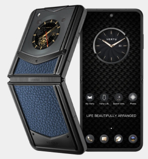 Телефон Vertu IRONFLIP Calfskin (Gentleman blue/Джентльменский синий)