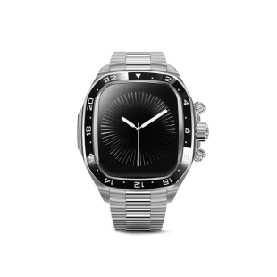 Корпус Golden Concept для Apple Watch, 46 мм, Crown Sport Classic Edition, Silver/Black