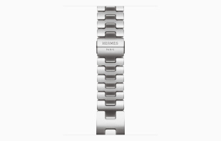 Apple Watch Series 10 Hermès // 42мм GPS+Cellular // Корпус из титана серебристого цвета, стальной ремешок Grand H
