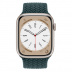 Apple Watch Series 8 // 45мм GPS // Корпус из алюминия цвета "сияющая звезда", плетёный монобраслет цвета "тропический лес"