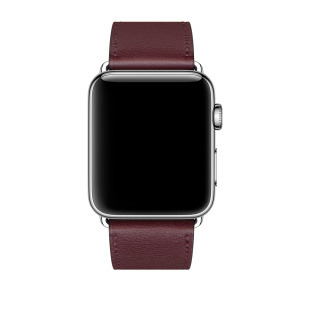 42/44 мм ремешок Simple Tour из кожи Swift цвета Bordeaux для Apple Watch Hermès