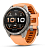 Купить Мультиспортивные часы Garmin Fenix 9 Pro (43mm), титановый корпус, персиковый силиконовый ремешок (Shell Pink/Autumn Orange)