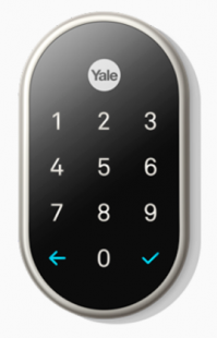 Умный дверной замок Google Nest x Yale Lock, Satin Nickel