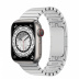 Apple Watch Series 7 // 41мм GPS + Cellular // Корпус из титана, блочный браслет из нержавеющей стали серебристого цвета