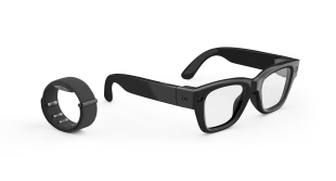 Умные очки Ray-Ban Display (Черная оправа, прозрачно-серые фотохромные линзы)