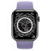 Apple Watch Series 7 // 45мм GPS + Cellular // Корпус из титана цвета «черный космос», монобраслет цвета «английская лаванда»