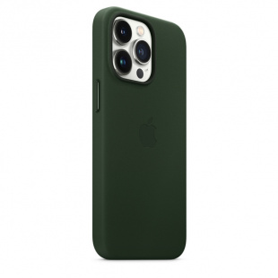 Кожаный чехол MagSafe для iPhone 13 Pro, цвет «зелёная секвойя»