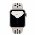 Apple Watch Series 5 // 40мм GPS + Cellular // Корпус из алюминия серебристого цвета, спортивный ремешок Nike цвета «песчаная пустыня/чёрный»