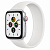 Купить Apple Watch SE // 44мм GPS + Cellular // Корпус из алюминия серебристого цвета, монобраслет белого цвета (2020)