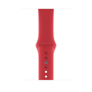 Apple Watch Series 5 // 40мм GPS + Cellular // Корпус из нержавеющей стали цвета «серый космос», спортивный ремешок красного цвета