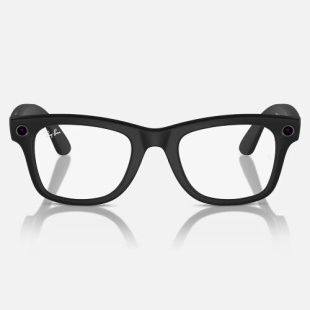 Умные очки Ray-Ban Stories Wayfarer (Черная матовая оправа, прозрачные фотохромные линзы)
