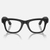 Умные очки Ray-Ban Stories Wayfarer (Черная матовая оправа, прозрачные фотохромные линзы)