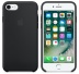 Силиконовый чехол для iPhone 7/8, чёрный цвет, оригинальный Apple, оригинальный Apple