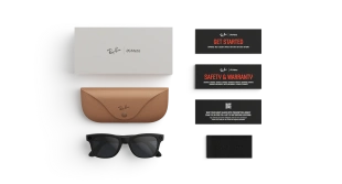 Умные очки Ray-Ban  Wayfarer (2-gen)  (Черная матовая оправа, прозрачно-серые фотохромные линзы)